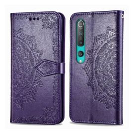 Husă portofel ART Xiaomi Mi 10 Pro ORNAMENT violet