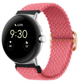 Curea din nailon împletită pentru Google Pixel Watch / Pixel Watch 2 roz