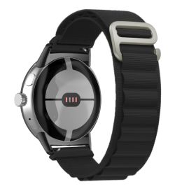 Curea de NYLON înlocuibilă pentru Google Pixel Watch / Pixel Watch 2 neagră