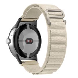 Curea de NYLON înlocuibilă pentru Google Pixel Watch / Pixel Watch 2 bej