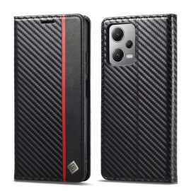 Husă portofel IMEEKE CARBON Xiaomi Redmi Note 12 Pro 5G / Poco X5 Pro 5G