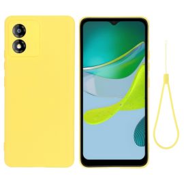 RUBBER Husa de protectie pentru Motorola Moto E13 galbena