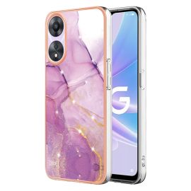 Husa de protectie IMD MARBLE pentru Oppo A58 4G PURPLE
