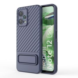 WAVY Husa de protectie cu suport Xiaomi Redmi Note 12 Pro 5G albastru inchis