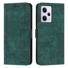 STRIPE Husa portofel cu curea Xiaomi Redmi Note 12 Pro verde