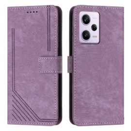 STRIPE Husa portofel cu curea Xiaomi Redmi Note 12 Pro violet