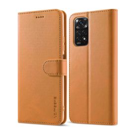 Husa portofel IMEEKE pentru Xiaomi Redmi Note 12 Pro maro deschis