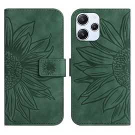 ART SUN FLOWER Husa portofel cu curea Xiaomi Redmi 12 verde