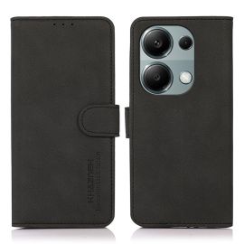Husa Flip KHAZNEH MATTE pentru Xiaomi Redmi Note 13 Pro / Poco M6 Pro neagra