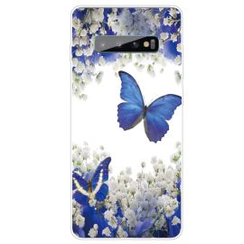 Husă din silicon ART Samsung Galaxy S10 PURPLE BUTTERFLY