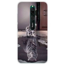 Husă din silicon ART Xiaomi Redmi 8 CAT TIGER