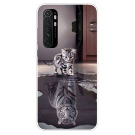 Husă din silicon ART Xiaomi Mi Note 10 Lite CAT TIGER