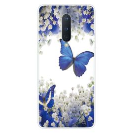 ART silicon acoperi OnePlus 8 PURPLE BUTTERFLY