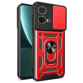 RING CAMERA Capac cu suport pentru Motorola Moto G85 5G roșu