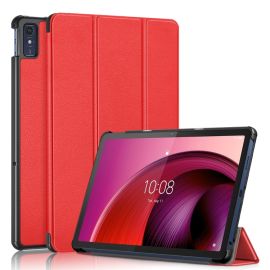 Husă LEATHER pentru Lenovo Tab M10 5G roșu