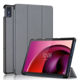 Husă LEATHER PIELE pentru Lenovo Tab M10 5G gri