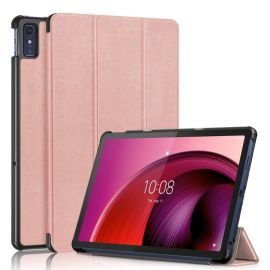 Husă LEATHER PIELE pentru Lenovo Tab M10 5G auriu roz
