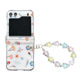 BEADS Husă din plastic cu pandantiv Samsung Galaxy Z Flip 5 5G SMALL FLOWER S