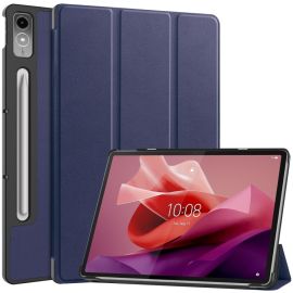 Husa Flip LEATHER PRO pentru Lenovo Tab P12 albastra