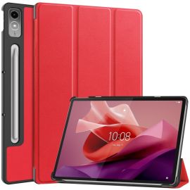 Husa Flip LEATHER PRO pentru Lenovo Tab P12 rosie