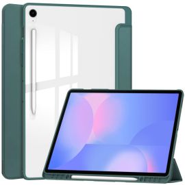 Carcasă CRYSTAL cu flip Samsung Galaxy Tab S10 FE+ verde închis