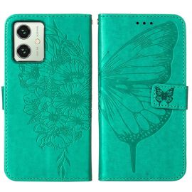 ART BUTTERFLY Husă portofel pentru Motorola Moto G54 5G / G54 5G Power Edition verde