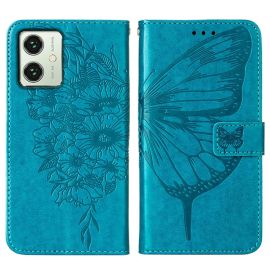 ART BUTTERFLY Husă portofel pentru Motorola Moto G54 5G / G54 5G Power Edition albastru