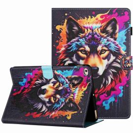 Husă ART Flip pentru Apple iPad 9.7 (2017) / 9.7 (2018) / iPad Air (1 / 2) COLORFUL WOLF