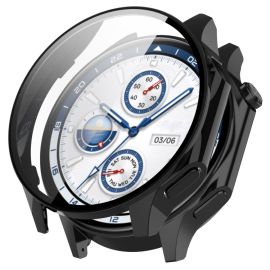 CAPACĂ COMPLETĂ PC Capac din plastic cu sticlă pentru OnePlus Watch 2 negru