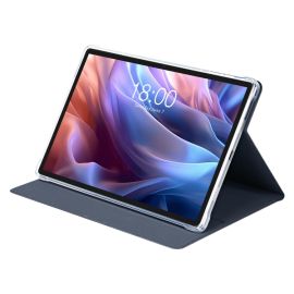 LEATHER Capac cu balamale pentru Teclast T65 Max albastru închis