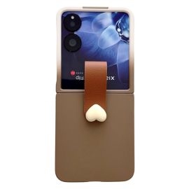 HEART RING Husă de protecție din plastic pentru Xiaomi MIX Flip maro