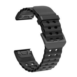 OCEAN Curea universală QuickFit pentru Garmin - lățime 22mm negru