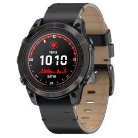 LEATHER Curea QuickFit pentru Garmin - lățime 22mm negru