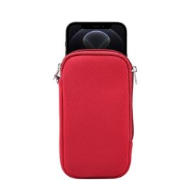 Husa universală pentru telefon mobil cu diagonala de până la 6,1 "roșu