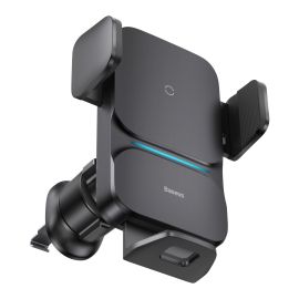 BASEUS WISDOM Suport auto cu încărcare wireless 15W negru