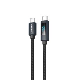 DUDAO L7C Cablu USB Tip-C / USB Tip-C 100W negru