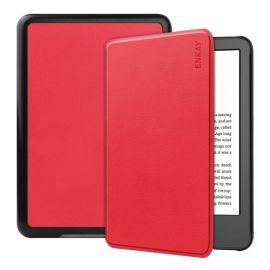 ENKAY LEATHER Husă rabatabilă pentru Amazon Kindle 11th Gen 2022 / 2024 roșie