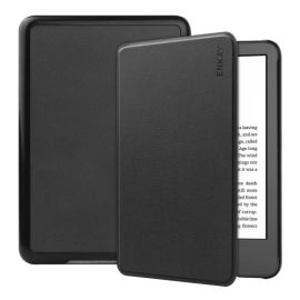 ENKAY LEATHER Husă rabatabilă pentru Amazon Kindle 11th Gen 2022 / 2024 neagră