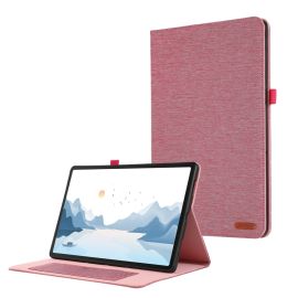 FABRIC Husă flip pentru Lenovo Tab P12 roz