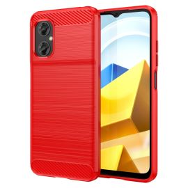 Husa FLEXI TPU pentru Xiaomi Poco M4 5G rosie