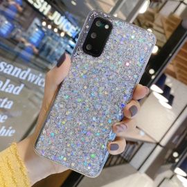 Husa de protectie GLITTER Samsung Galaxy A33 5G argintie