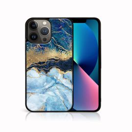 Husă din silicon PROTEMIO MY ART Apple iPhone 13 Pro Max BLUE MARBLE (141)