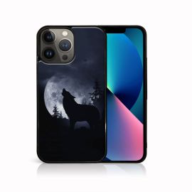 Husă din silicon PROTEMIO MY ART pentru Apple iPhone 13 Pro Max WOLF (044)