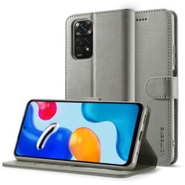 Husa portofel IMEEKE pentru Xiaomi Redmi Note 11 / Note 11S gri