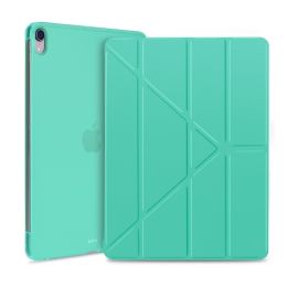Husă din LEATHER Flip Apple iPad Pro 11 2020/2018 verde