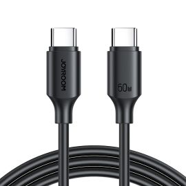 JOYROOM S-CC060A9 60W Cablu USB Type-C - USB Type-C 1m negru