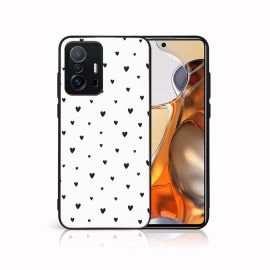 PROTEMIO MY ART Capac de protecție pentru Xiaomi 11T / 11T Pro BLACK HEARTS (167)