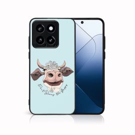 PROTEMIO MY ART Husă de protecție pentru Xiaomi 14 HAPPY COW (181)