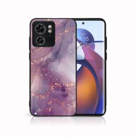 PROTEMIO MY ART Husă de protecție pentru Motorola Edge 40 PURPLE (148)
