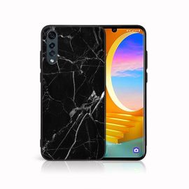 PROTEMIO MY ART Husă de protecție pentru LG Velvet BLACK MARBLE (142)